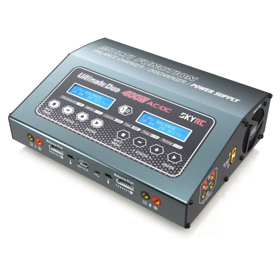 SKYRC D400 Dual 7S 20A 400W Charging and Discharging Power Supply 150W for Racing Drone Innovation Technology